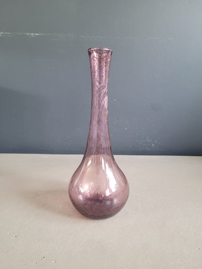 Vase soliflore en verre bullé Biot- Ref 642