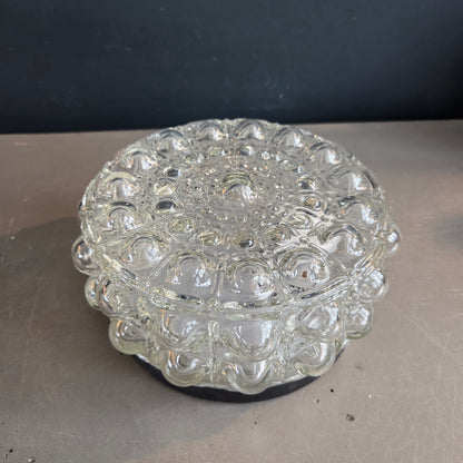 Plafonnier ou applique en verre moulé bulles - Ref 1435