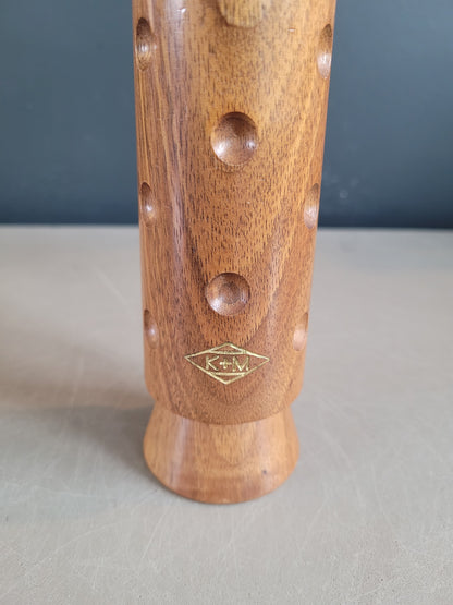 Moulin à poivre vintage en teck Haenlein Winterthur - Ref 663