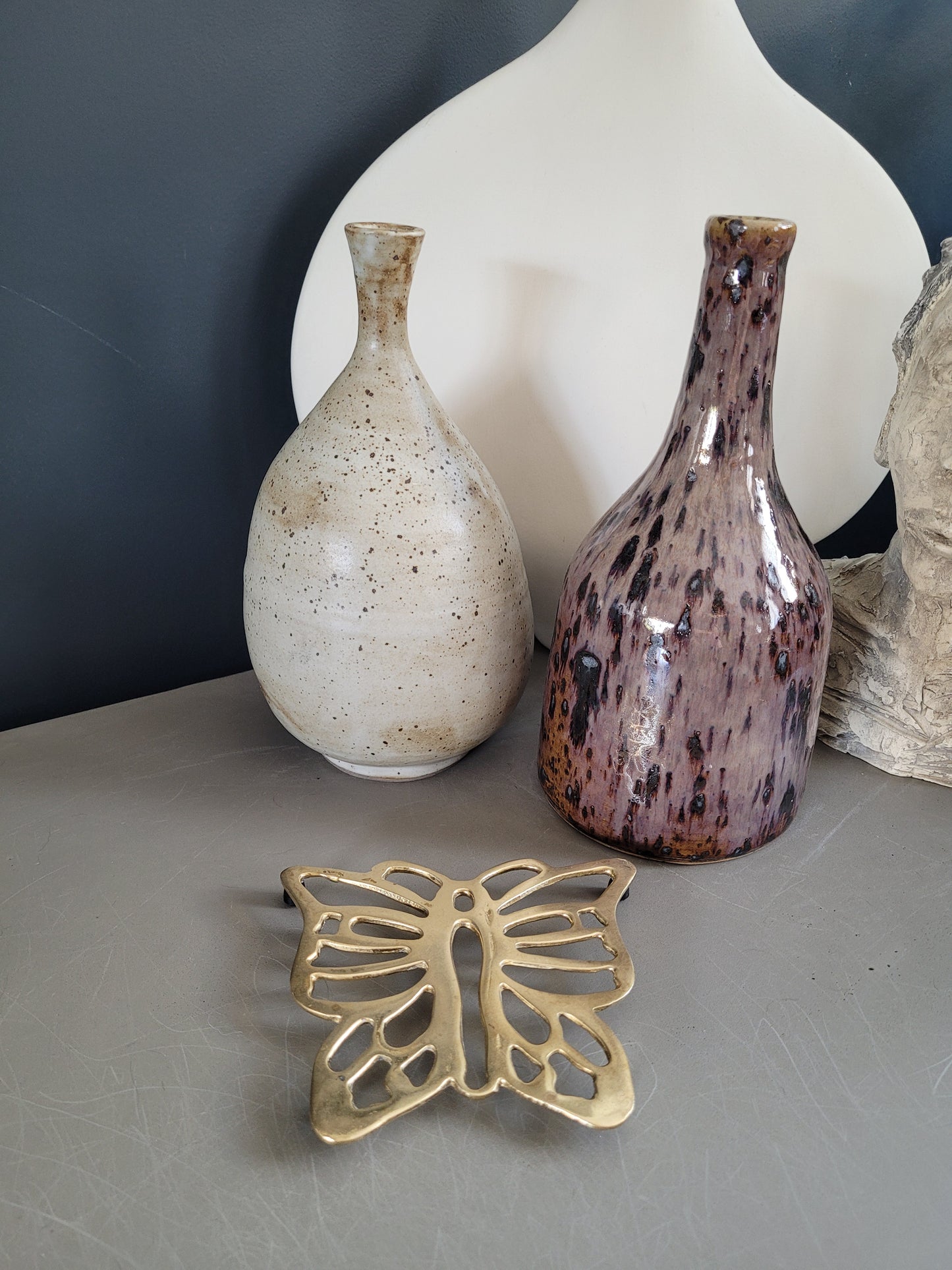 Dessous de plat papillon en laiton - Ref 452