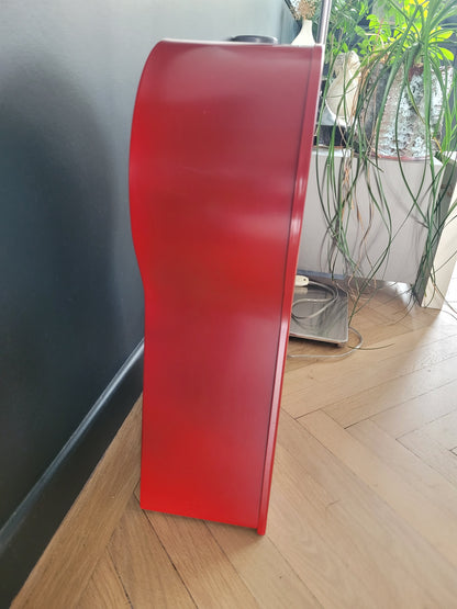 Horloge Ikea vintage rouge, design Thomas Eriksson - Grand modèle- Ref 373
