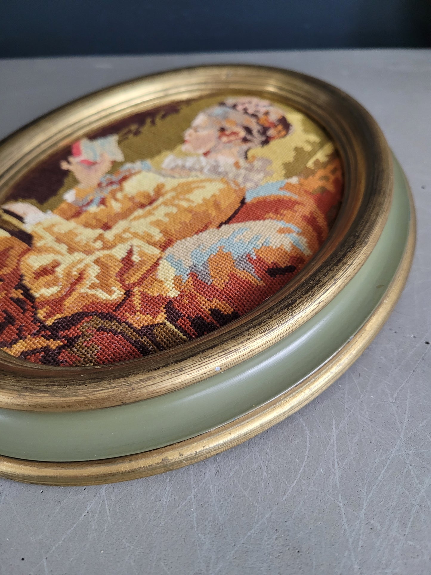 Paire de tableaux Broderies - Ref 1002
