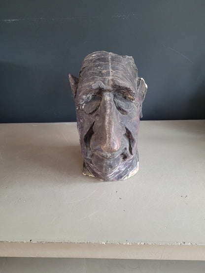 Buste Charles De Gaulle signé, numéroté et daté de 1991 - Caricature - Ref 837