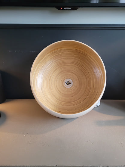 Suspension en bambou et blanc - Ref 58