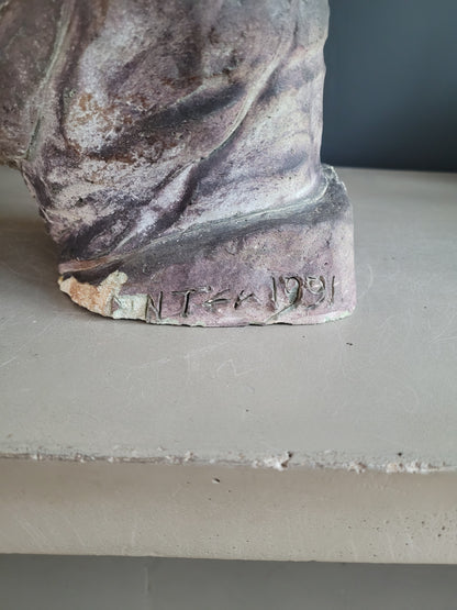 Buste Charles De Gaulle signé, numéroté et daté de 1991 - Caricature - Ref 837