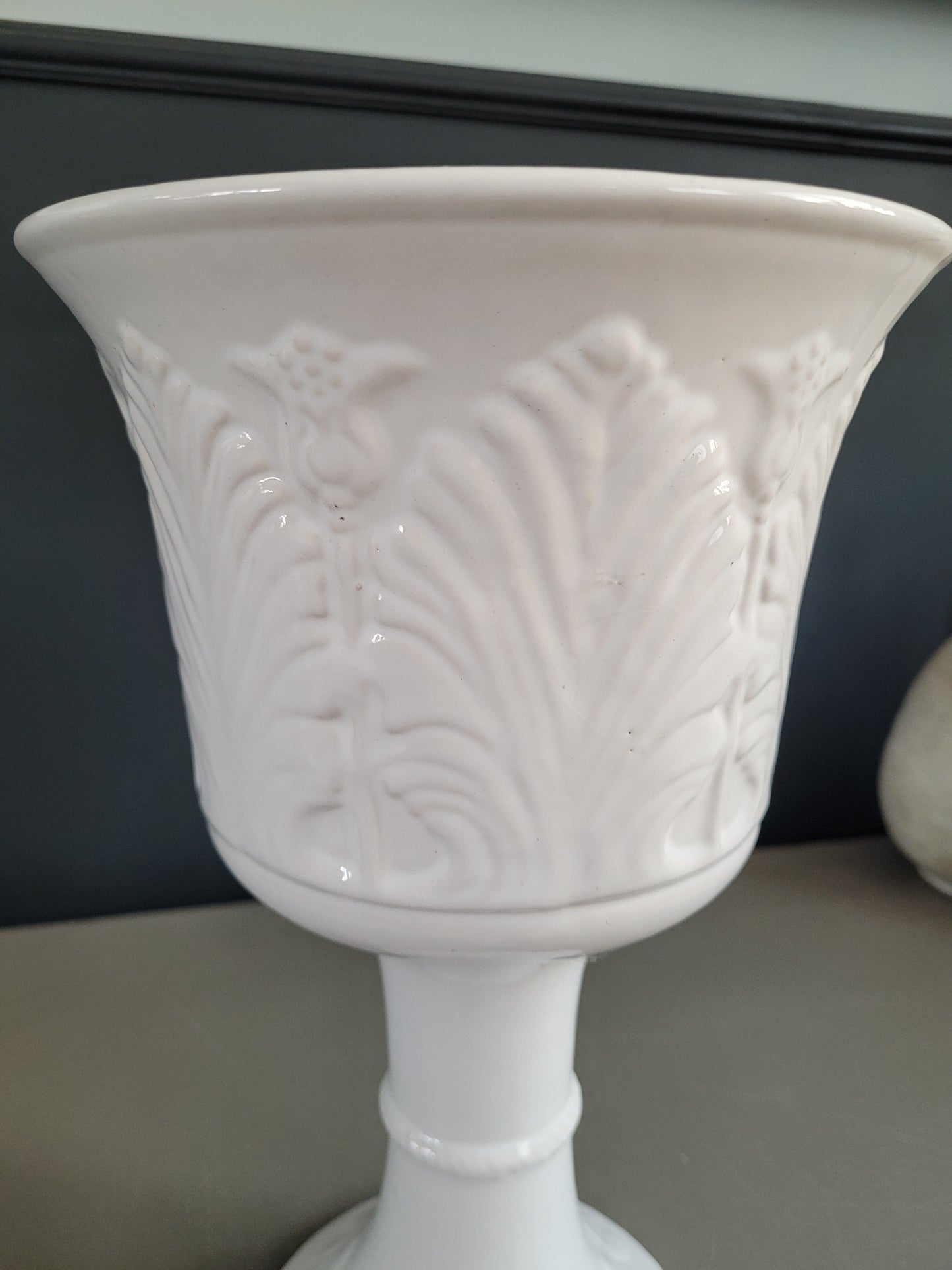 Cache-pot sur pied - porte-plante en céramique - Ref 1014