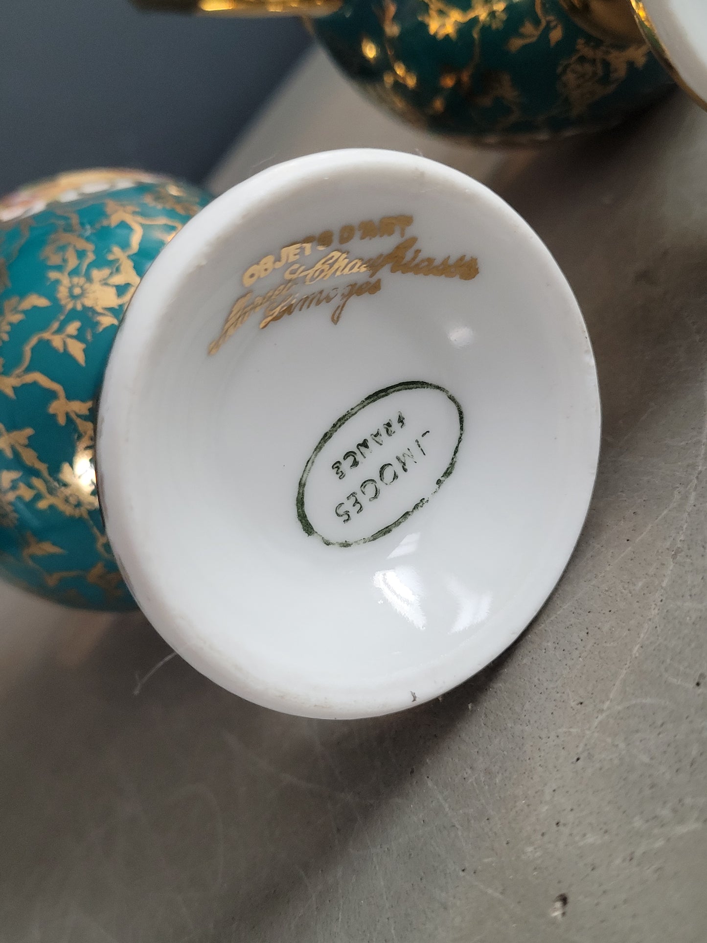 Paire de vases en porcelaine de Limoges - Marcel Chaufriasse - Ref 991