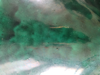 Suspension à poulies en céramique émaillée verte - Ref 641