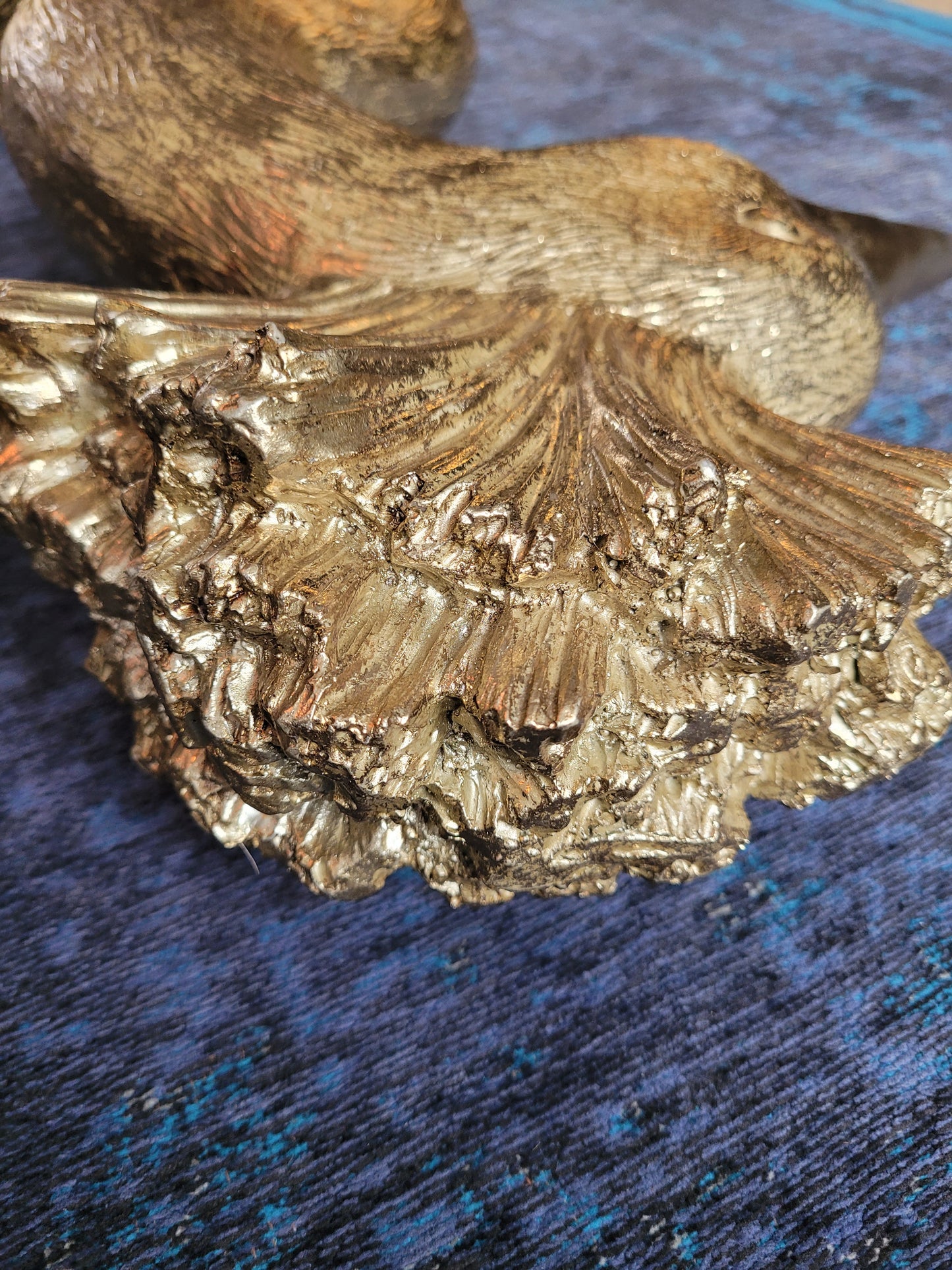 Tête de paon mural doré 85cm - Ref 610