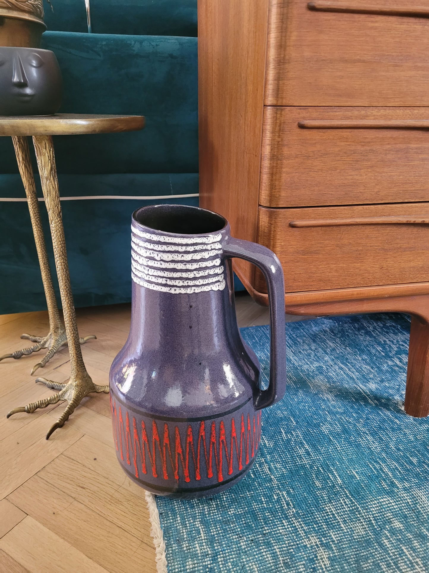 Vase de sol West Germany mauve - Ref 879