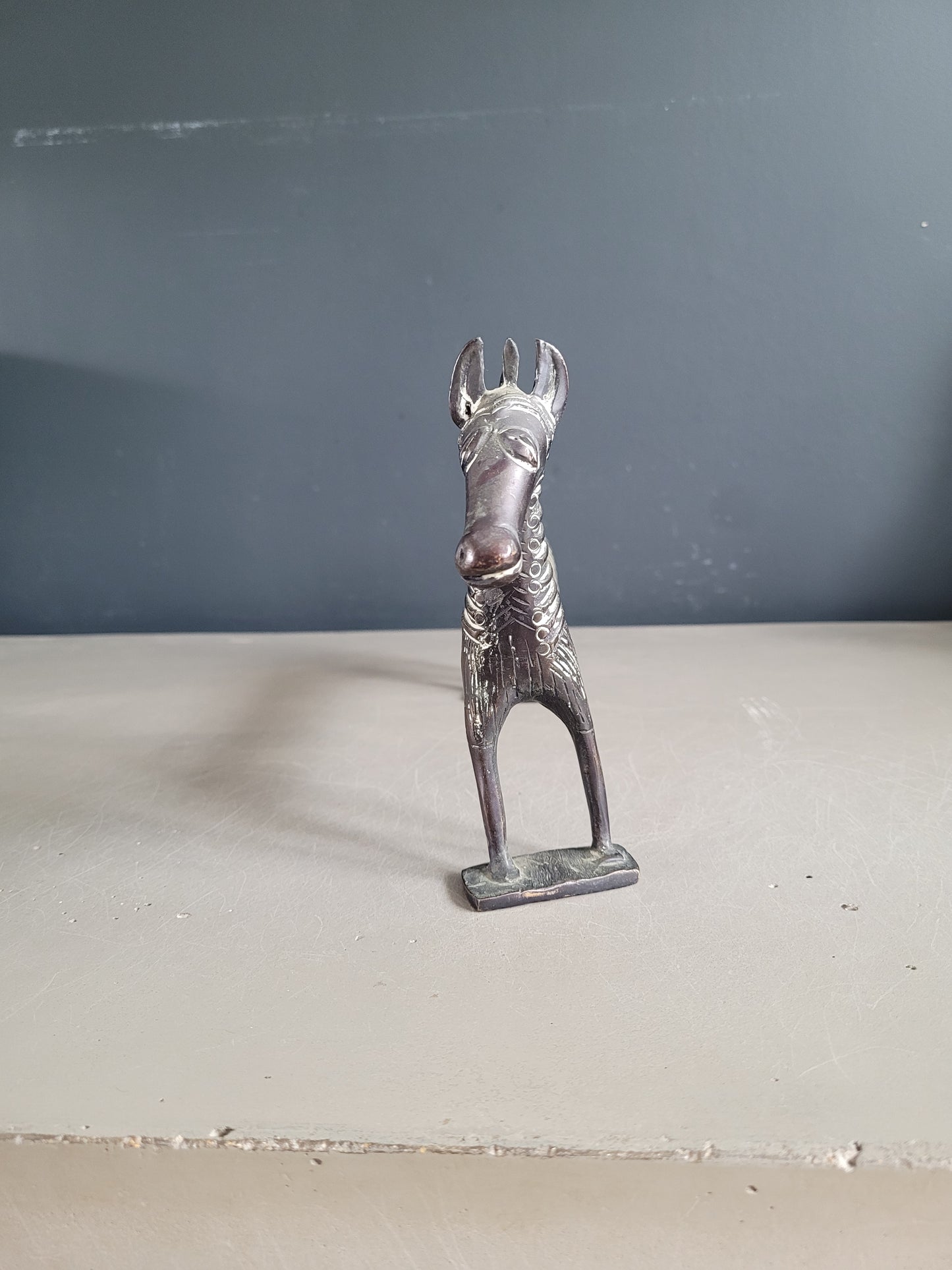 Statuette cheval en bronze - Ref 368