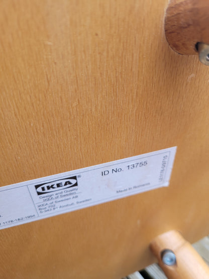 Chaise haute bébé Ikea Gulliver en hêtre cintré- Ref 348
