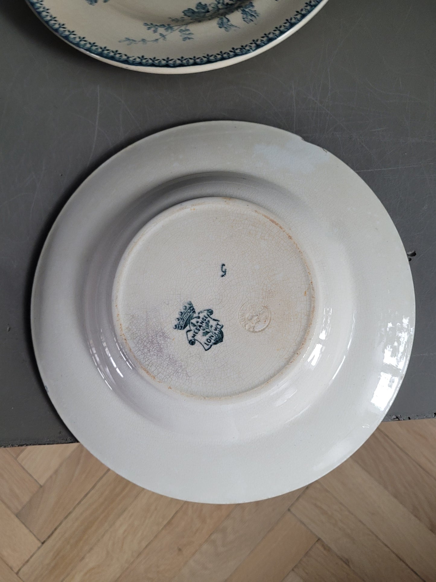 Longwy - 4 assiettes collection Mésange- Ref 545