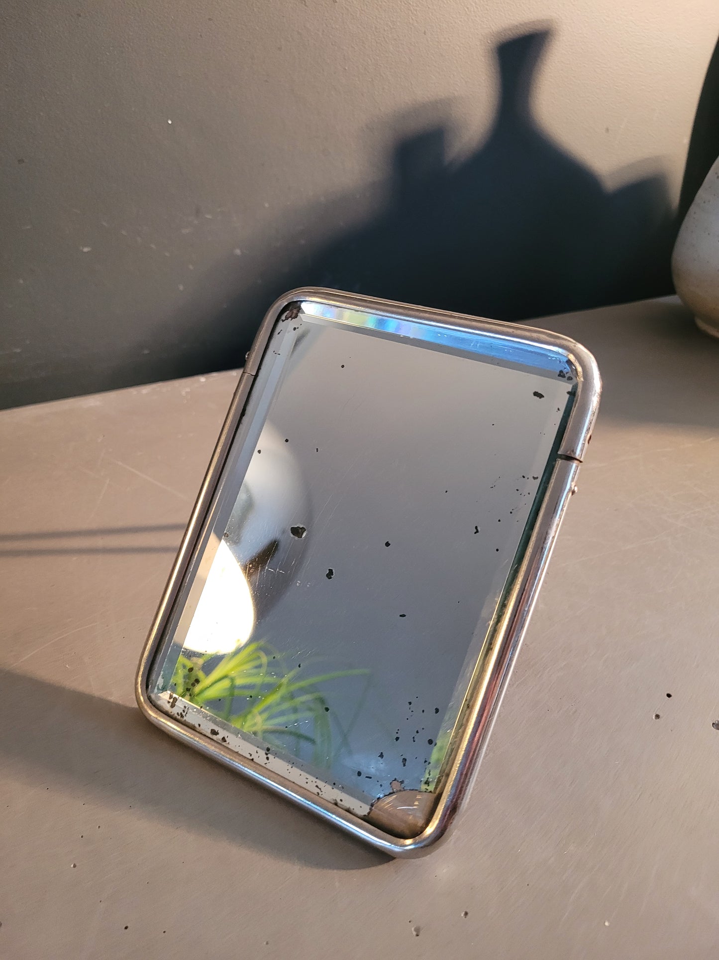 Miroir biseauté ancien à poser - Ref 738