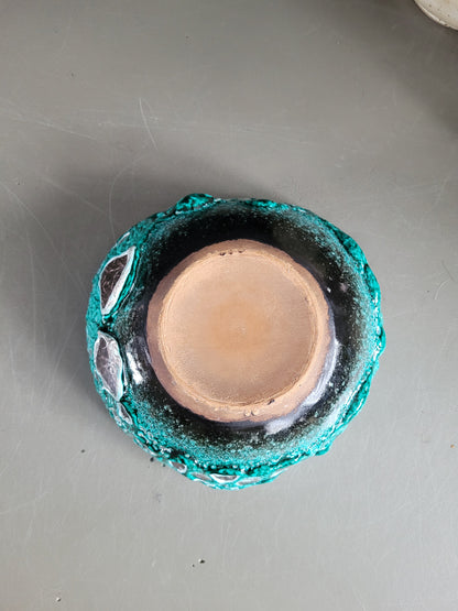 Coupelle fat lava turquoise - Ref 1000