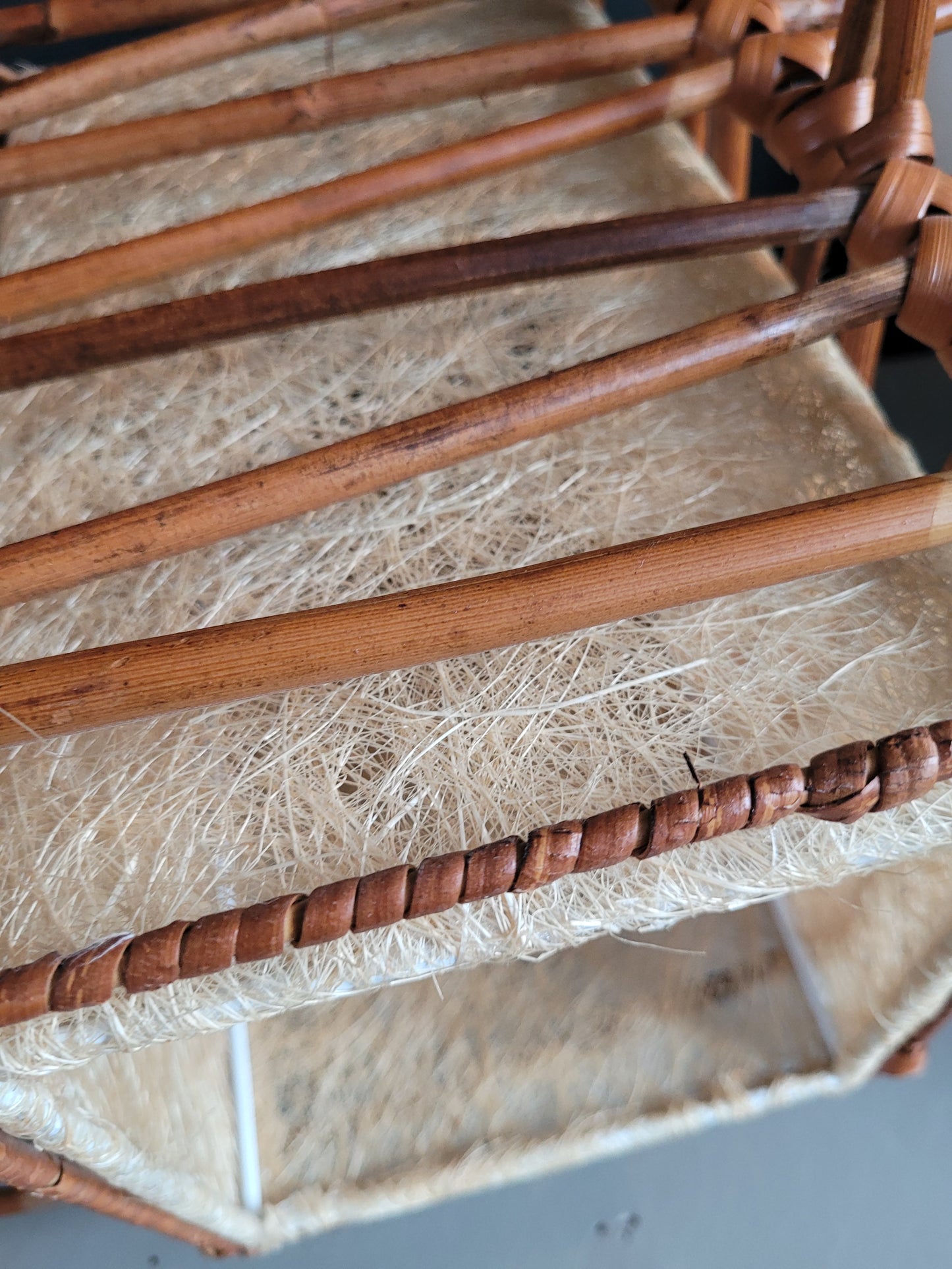 Paire de suspensions vintages en bambou - Ref 378